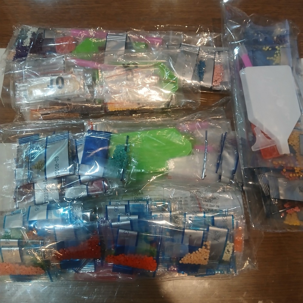 5 Packs Of Left Over Diamond Art Kits